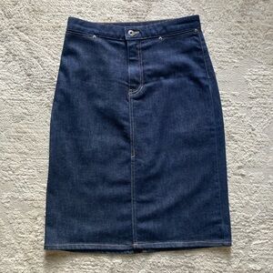 Midi denim skirt